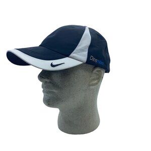 Nike Golf Dinsmore Black White Adjustable Hat Colorblock Golfer Professional